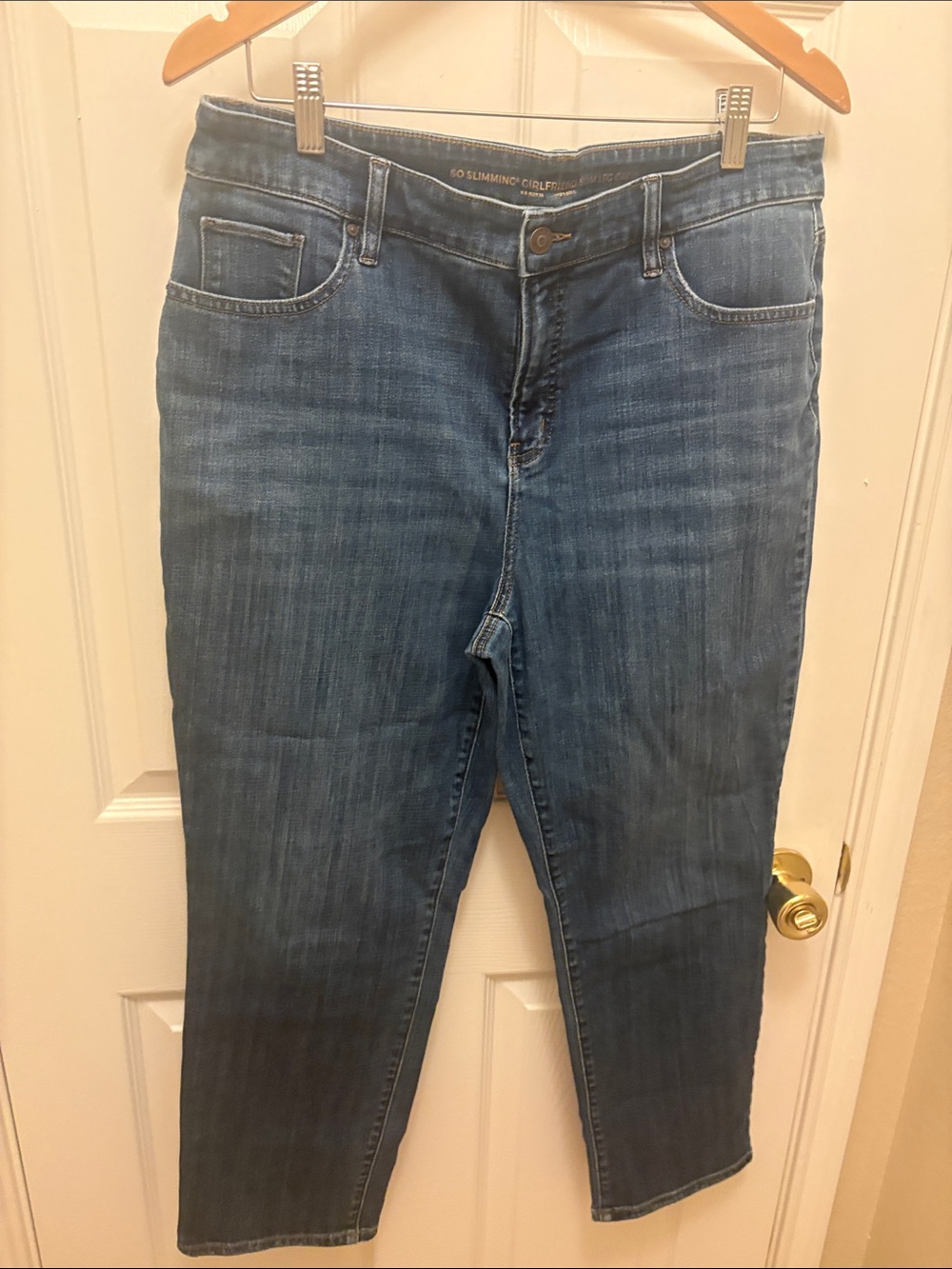Chico's Women's Medium Blue Boyfriend Jeans size 14(2.5) A080